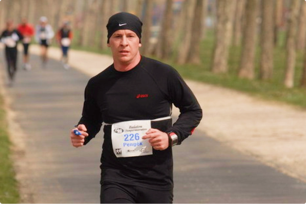 Gergely a Balaton Szupermaratonon fut